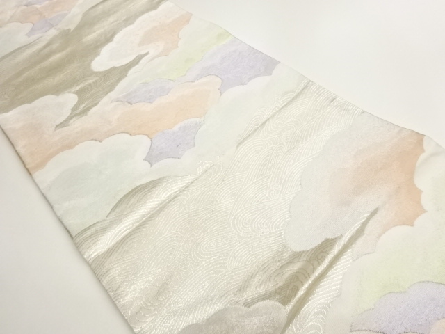 JAPANESE FUKURO OBI / WOVEN ROUGH WAVE